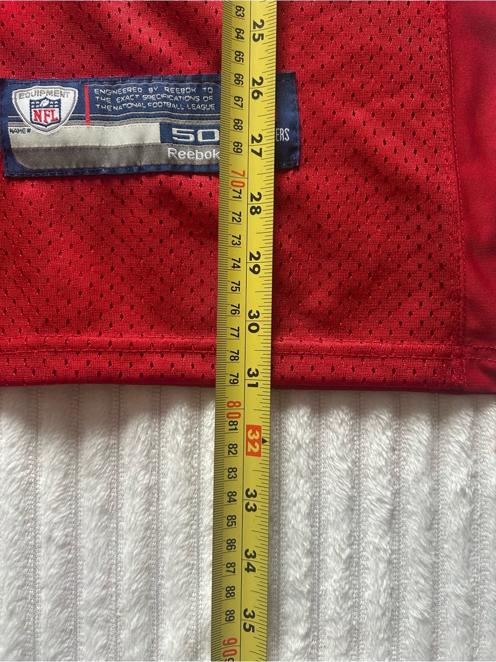 Vintage Reebok NFL Patriots Wes Walker NFL 50th Anniversary Jersey Size 50 - Picture 10 of 11
